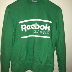 REEBOK GREEN VINTAGE SWEATER